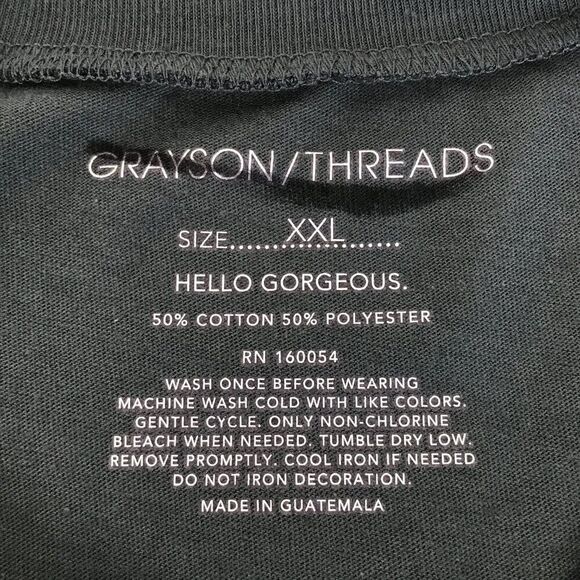 NWOT Grayson Threads NYC Graphic Tee Women's Plus XXL Gray Casual New York City - Picture 9 of 9